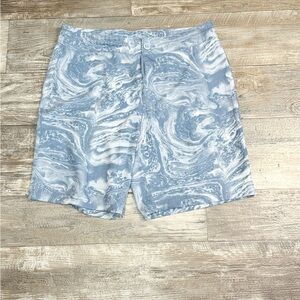 HUK Men's Blue Marble Swim Shorts Size 34